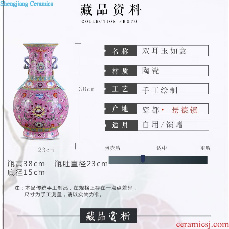 Jingdezhen ceramic tea pot hand draw 1 kg pack bulk number save tea moisture in pu 'er tea green tea tea set