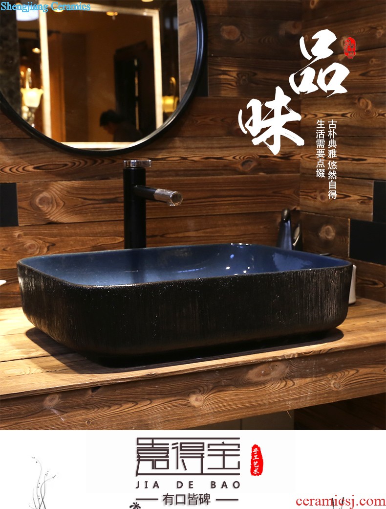 Jia depot stage basin to square the sink household lavatory basin art balcony ceramic bathroom sinks