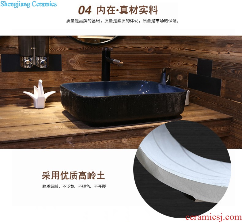 Jia depot stage basin to square the sink household lavatory basin art balcony ceramic bathroom sinks