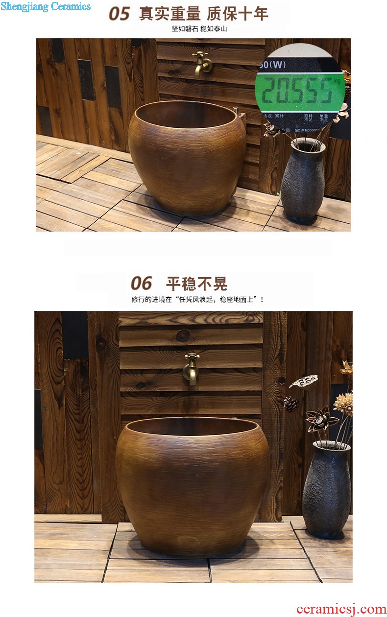 Jia depot Archaize creative hand washing dish Chinese style restoring ancient ways of ceramic toilet stage basin square art basin