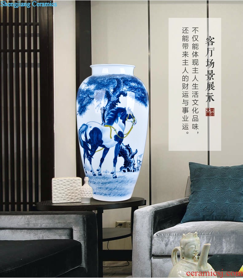 Ears the best vintage vase collection handicraft furnishing articles rich ancient frame manual coloured drawing or pattern of jingdezhen ceramics decoration