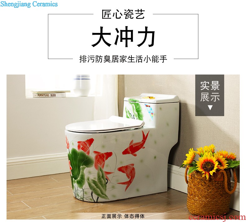 M beautiful color home European common water-saving toilet flush siphon individuality creative ceramic toilet