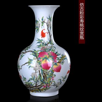 Jingdezhen ceramics vases, flower arranging is small gourd crafts hand-painted vases furnishing articles home sitting room adornment