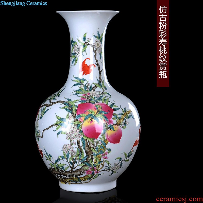 Jingdezhen ceramics vases, flower arranging is small gourd crafts hand-painted vases furnishing articles home sitting room adornment