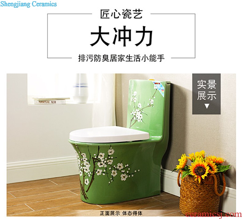 Post, qi color toilet European implement pumping sit lavatory household ceramics odor-proof siphon toilet implement