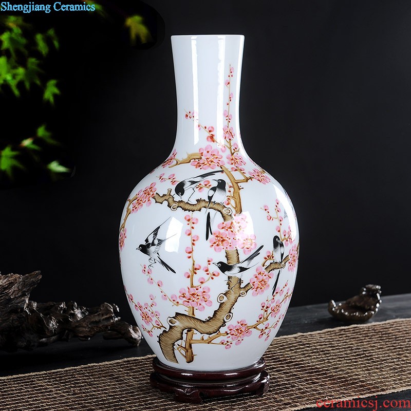 Jingdezhen ceramic tea pot seal pot Hand-painted plum flower pot Pu 'er wake tieguanyin tea POTS