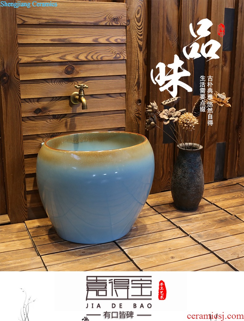 Jia depot bathroom basin character ceramic plate to wash your hands Creative arts restoring ancient ways is archaize stage basin basin basin