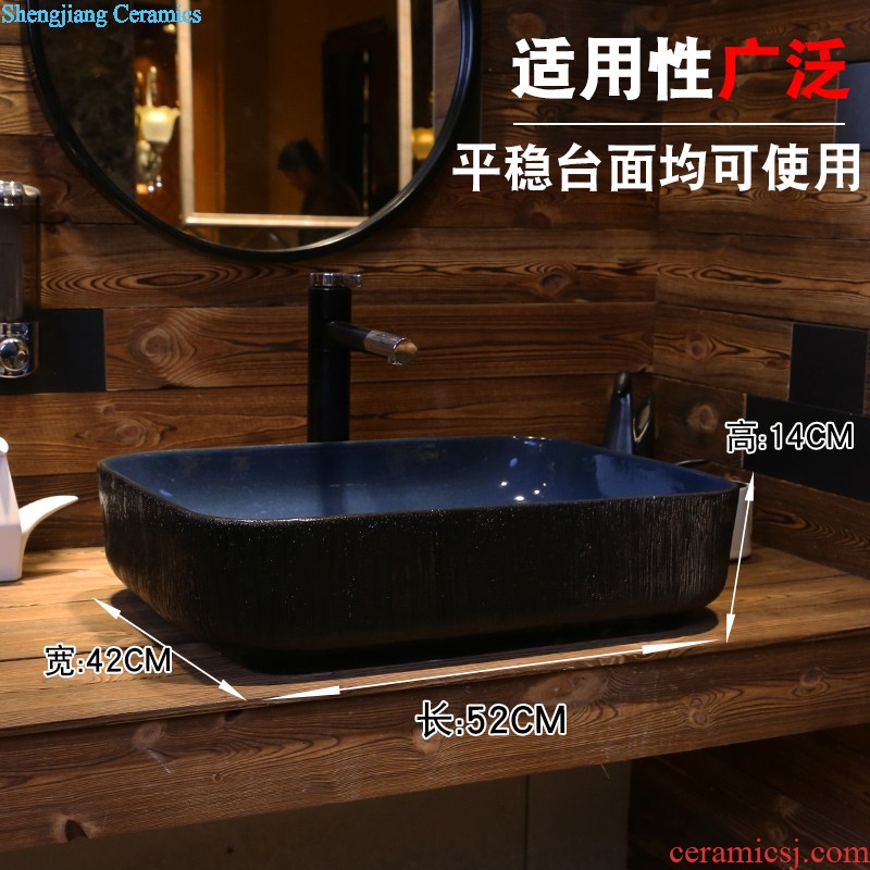 Jia depot stage basin to square the sink household lavatory basin art balcony ceramic bathroom sinks