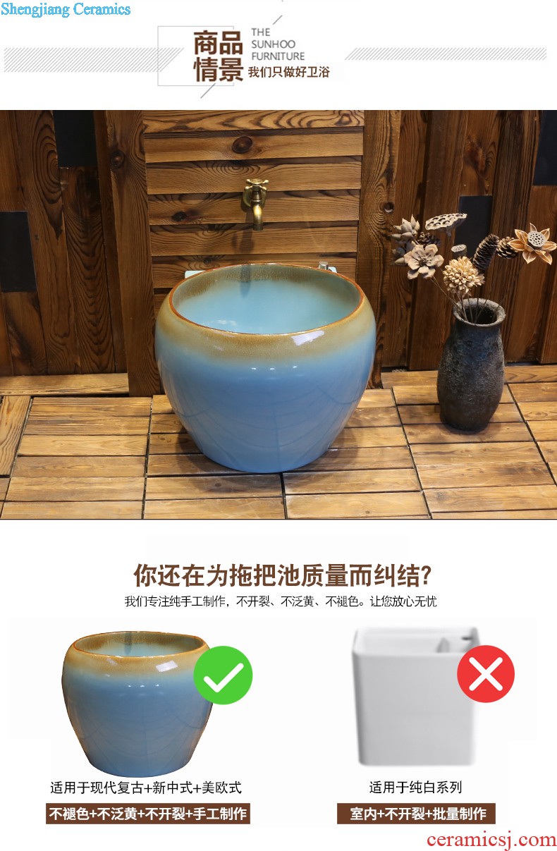 Jia depot bathroom basin character ceramic plate to wash your hands Creative arts restoring ancient ways is archaize stage basin basin basin