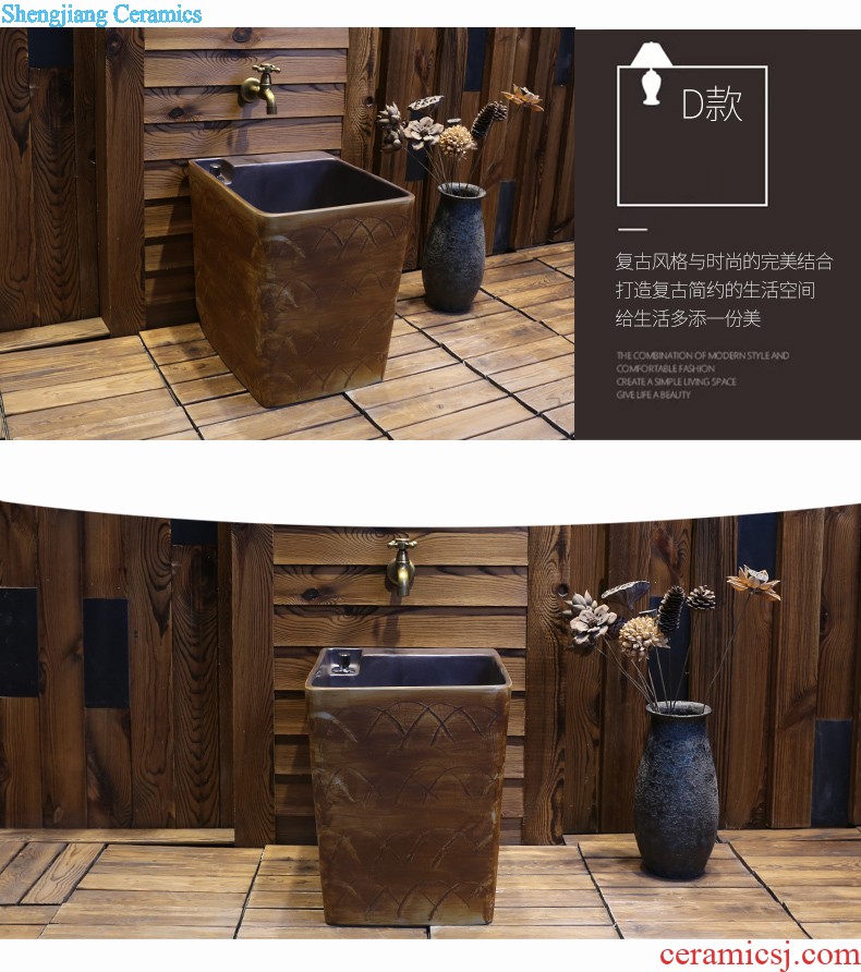 Jia depot ceramic art stage basin of Chinese style originality the sink basin bathroom sinks restoring ancient ways