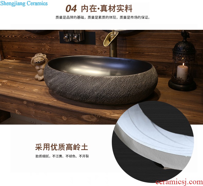 Jia depot archaize basin stage basin of Chinese style personality sinks ceramic art basin toilet lavabo restoring ancient ways