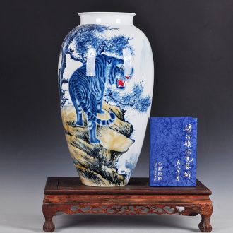 Famous art furnishing articles home sitting room adornment ikea jingdezhen ceramic vases, big flowerpot rich ancient frame decoration