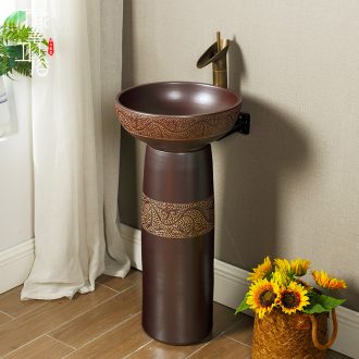 M Chinese pillar landing one lavatory toilet stage basin sink outdoor ceramics