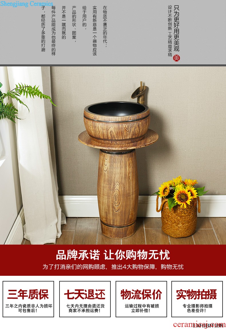 The balcony floor type lavatory restoring ancient ways Post basin ceramic lavabo toilet wash gargle