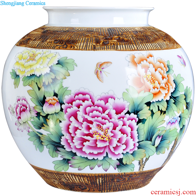 Handicrafts retro ceramic vases, trinkets, creative home furnishing articles counter sitting room adornment dry vase