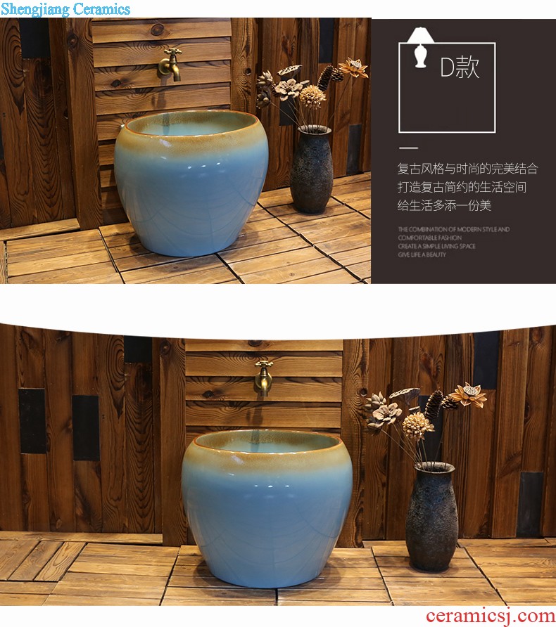 Jia depot Archaize creative hand washing dish Chinese style restoring ancient ways of ceramic toilet stage basin square art basin