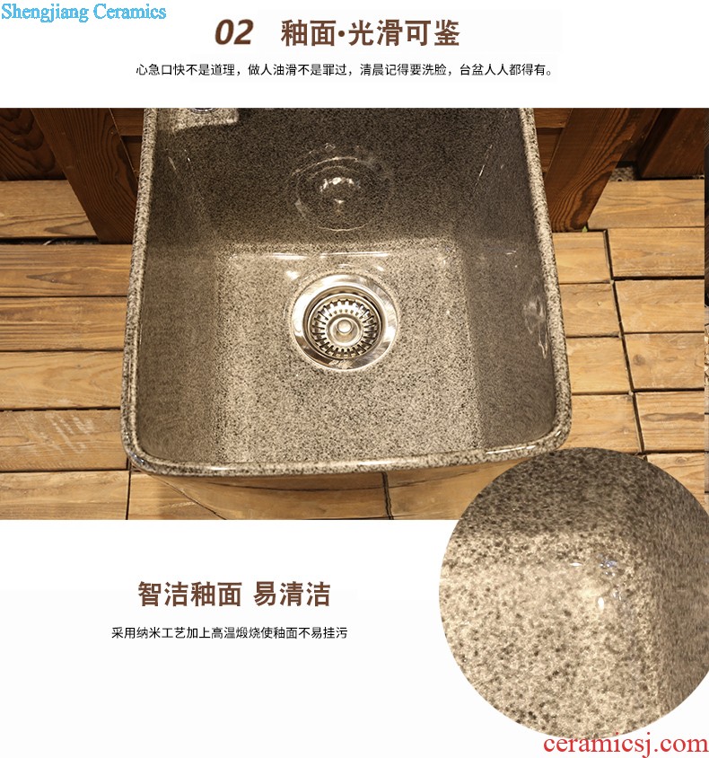 Jia depot ceramic art stage basin of Chinese style originality the sink basin bathroom sinks restoring ancient ways