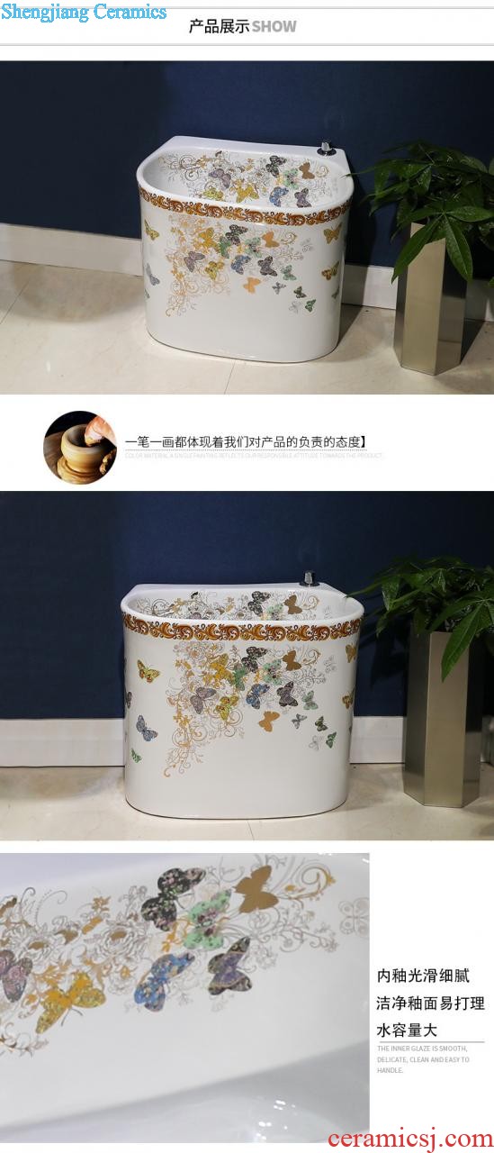 M beauty outdoor restoring ancient ways the sink basin of jingdezhen ceramic column courtyard floor balcony sink