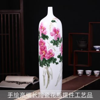 Chinese style antique ceramic vases, furnishing articles The sitting room floral dry flower porcelain vase TV ark adornment