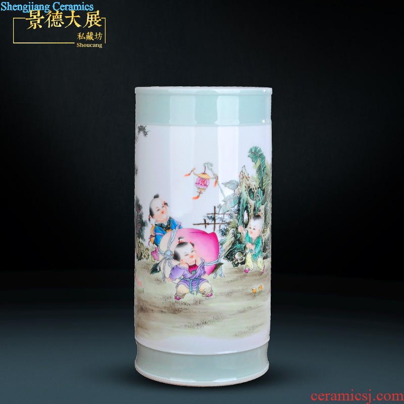 Extra large ceramic tea pot of tea urn Tea at the end of the barrel jingdezhen porcelain tea POTS awake storage tank