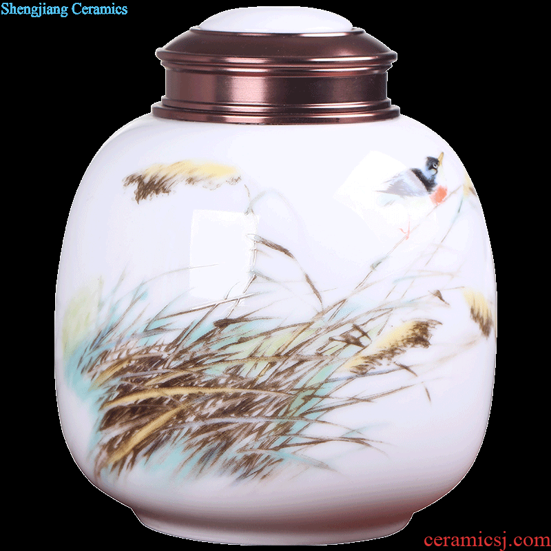 Large white vase furnishing articles wine accessories lucky bamboo vase water raise contracted flower arranging, jingdezhen ceramics