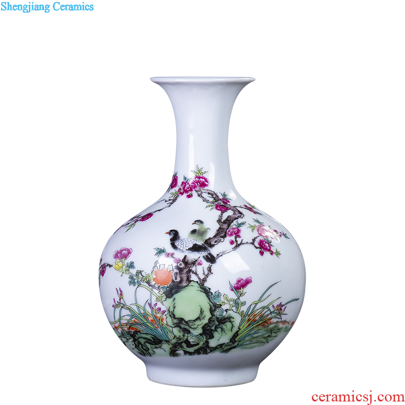 Jingdezhen ceramics furnishing articles hand-painted traditional Chinese decorative hanging dish sit plate new sitting room of Chinese style household arts and crafts