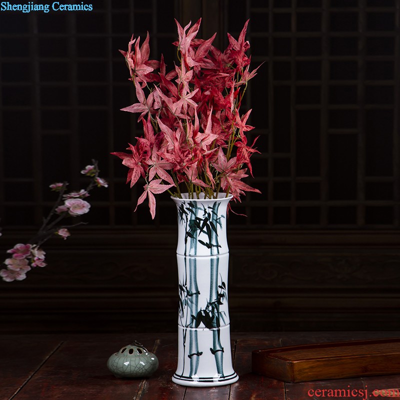 Antique vase of blue and white porcelain of jingdezhen ceramics new Chinese flower arranging flowers sitting room adornment rich ancient frame furnishing articles