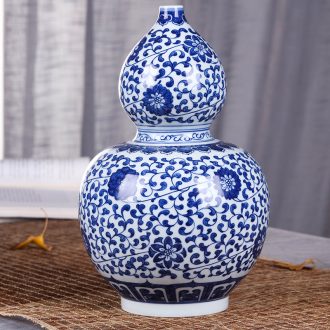 New Chinese style of jingdezhen ceramic hand-painted vases, furnishing articles Mesa of home sitting room adornment ornament TV ark act the role ofing is tasted