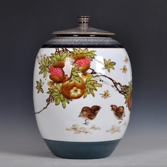 Master of jingdezhen furnishing articles sitting room decoration vase vase hand-painted famous porcelain craft bottles of furnishing articles