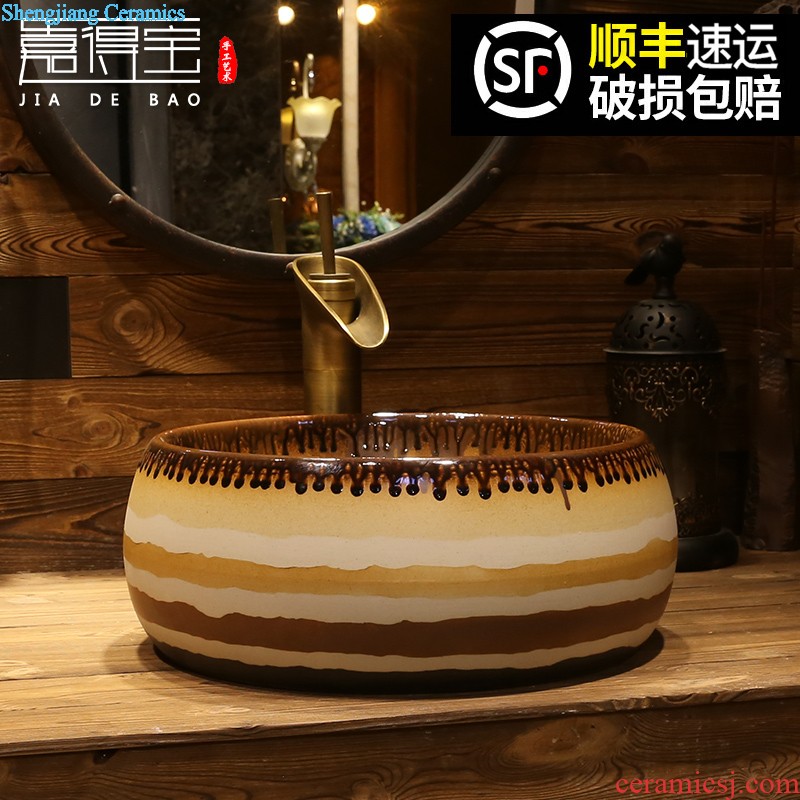 Jia depot lavatory stage basin sink oval ceramic art basin water basin household restoring ancient ways