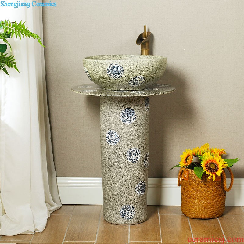 Lavabo ceramic column toilet bowl washing pool balcony sink lavatory toilet pillar landing