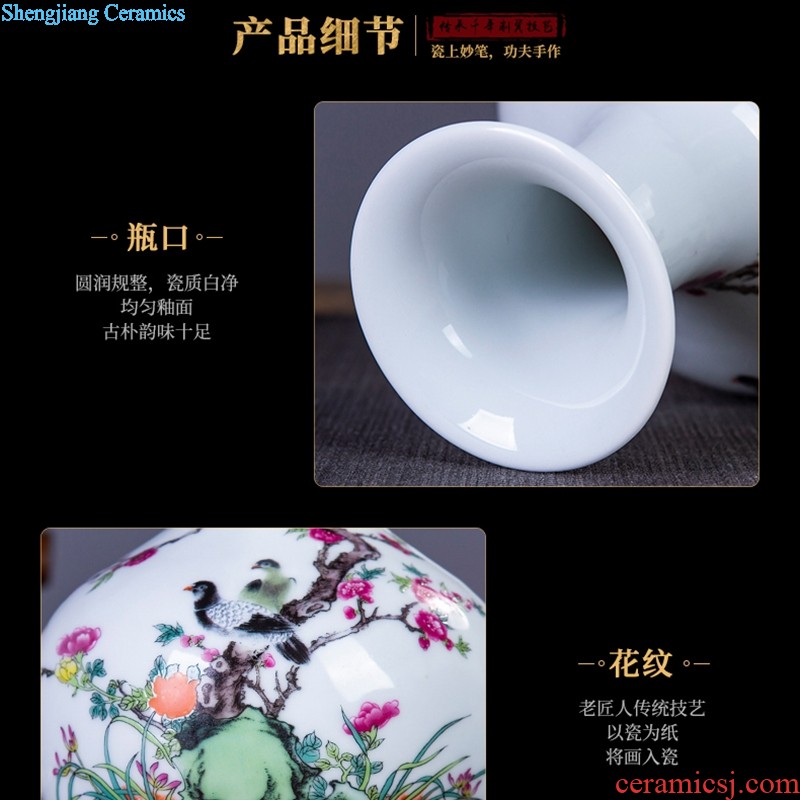 Jingdezhen ceramics furnishing articles hand-painted traditional Chinese decorative hanging dish sit plate new sitting room of Chinese style household arts and crafts