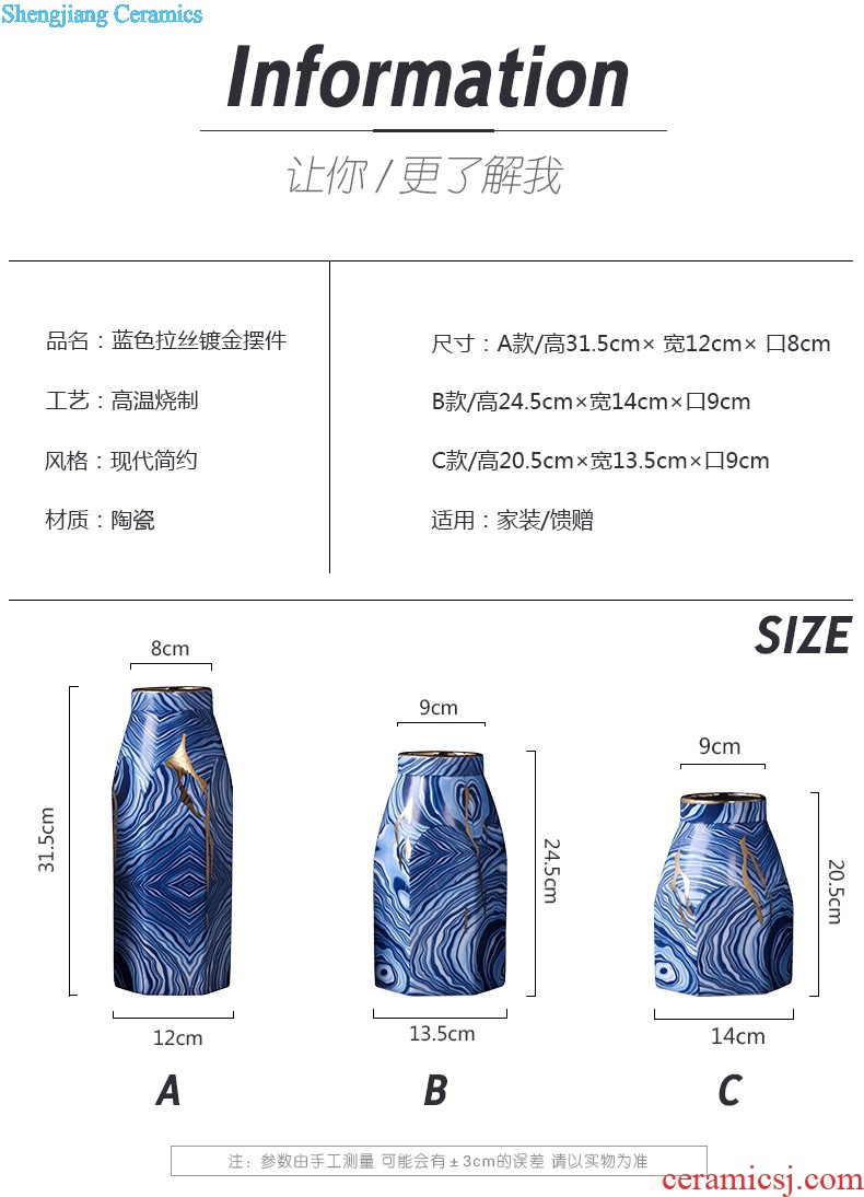 Jingdezhen ceramic caddy to heavy manual tea urn pu 'er 8 jin receives moistureproof tea tea set large barrel