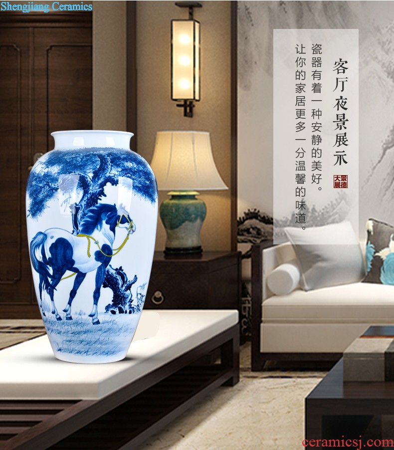 Ears the best vintage vase collection handicraft furnishing articles rich ancient frame manual coloured drawing or pattern of jingdezhen ceramics decoration