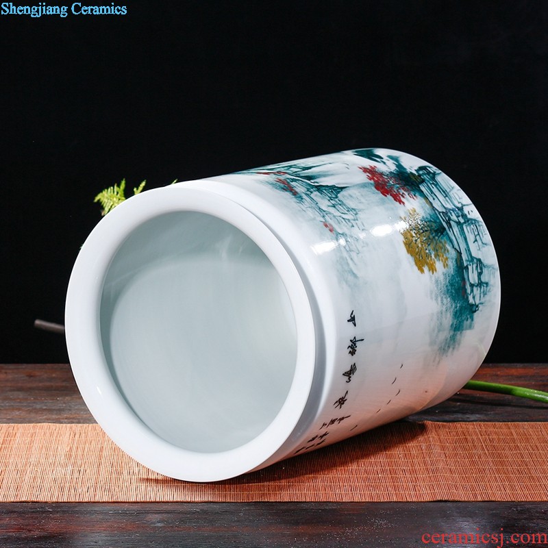 Huai embellish ji laugh jingdezhen ceramic vase painting porcelain vase freehand brushwork in traditional Chinese painting by classical home furnishing articles