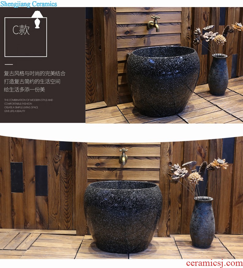 Jia depot Archaize creative hand washing dish Chinese style restoring ancient ways of ceramic toilet stage basin square art basin