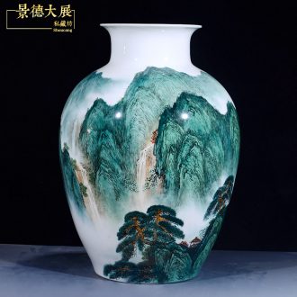 Jingdezhen ceramic thin body is hand-painted vases, furnishing articles MeiKaiWuFu home wine sitting room adornment ornament