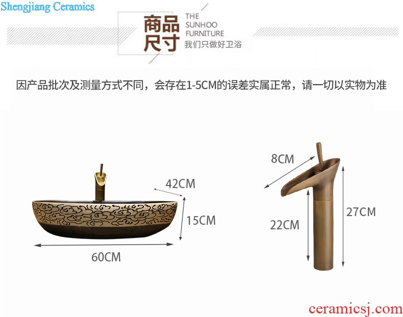 Jia depot Northern Europe on the ceramic POTS Lavabo square contracted lavatory basin bathroom European art