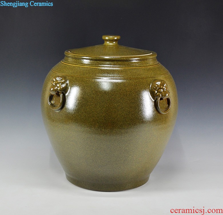 Jingdezhen ceramics hand-painted vases, furnishing articles Living room flower arranging new Chinese style decoration ceramics furnishing articles