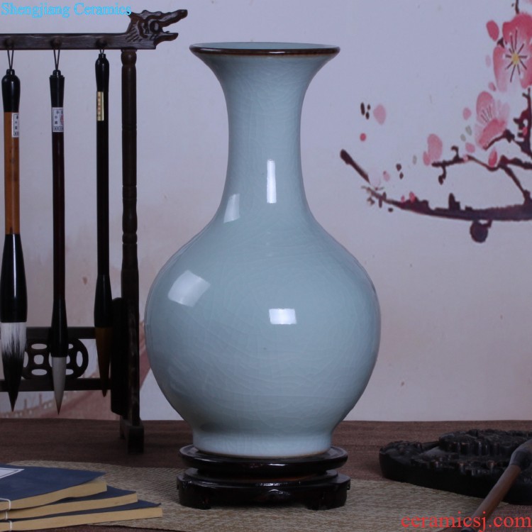 Simple black white vase furnishing articles sitting room TV ark flower arranging, jingdezhen ceramics european-style soft adornment