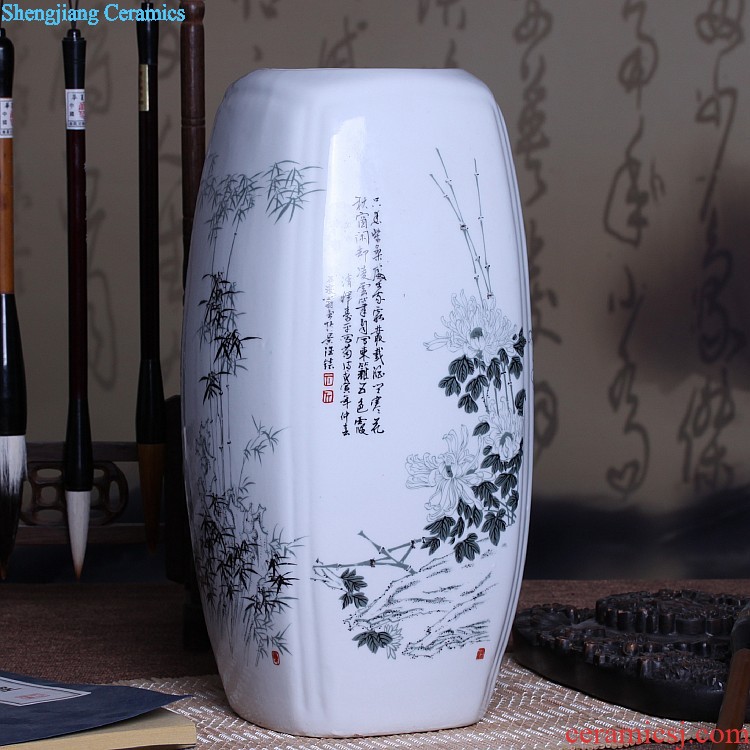 Jingdezhen ceramics flower vase new Chinese style restoring ancient ways is sitting room home rich ancient frame adornment handicraft furnishing articles