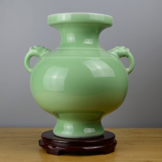 Jingdezhen ceramic smoked incense burner aromatherapy furnace large ancient longquan celadon tower joss stick for the Buddha temple supplies