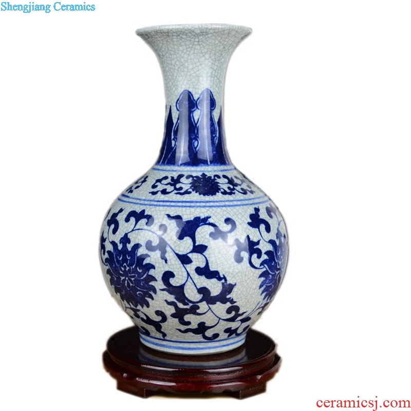 Jingdezhen ceramics Kiln archaize crack glaze jun porcelain vase household of Chinese style the sitting room porch large furnishing articles