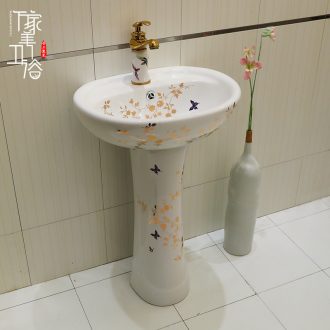 Lavabo ceramic column toilet bowl washing pool balcony sink lavatory toilet pillar landing