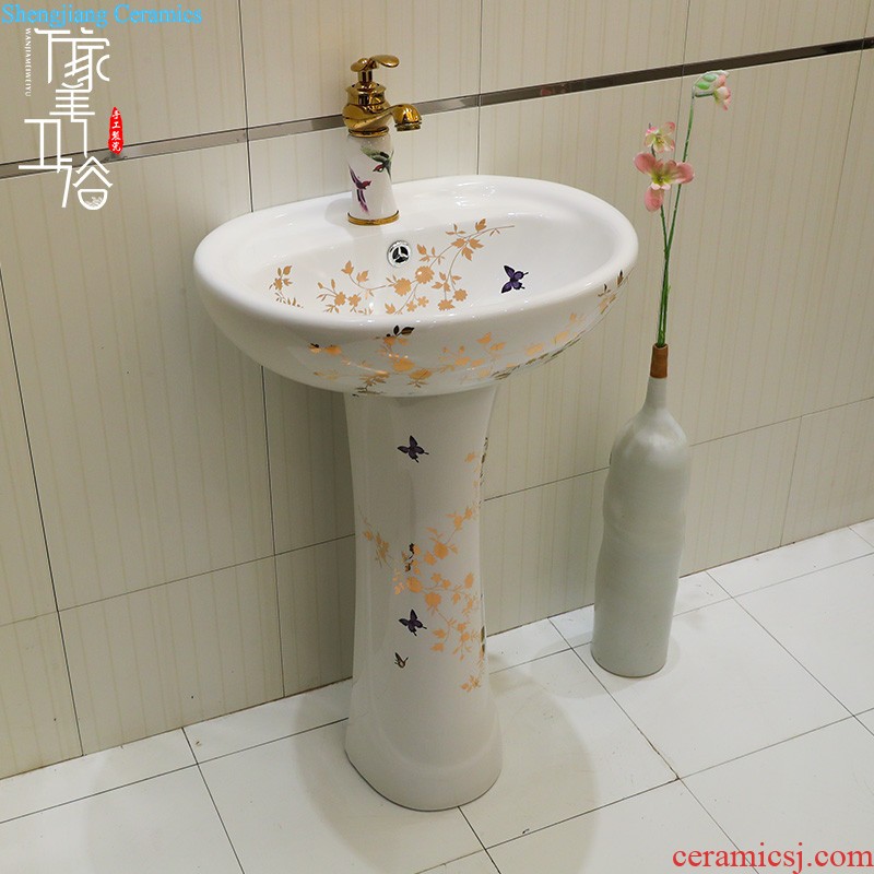 Lavabo ceramic column toilet bowl washing pool balcony sink lavatory toilet pillar landing