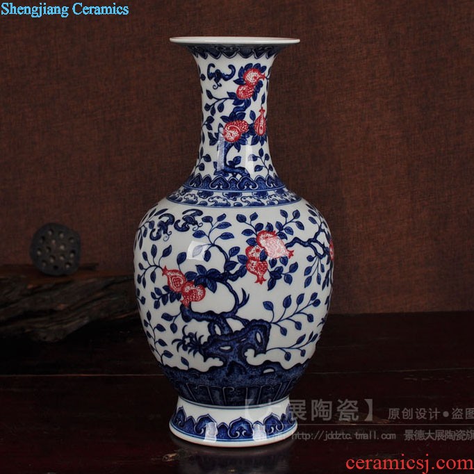 Jingdezhen ceramics hand-painted vases Sitting room adornment handicraft furnishing articles of new Chinese style household act the role ofing is tasted gift porcelain