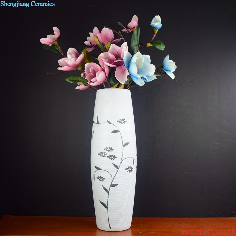 Jingdezhen ceramic vases, new Chinese style furnishing articles dried flowers flower arrangement contemporary and contracted sitting room decoration home decoration