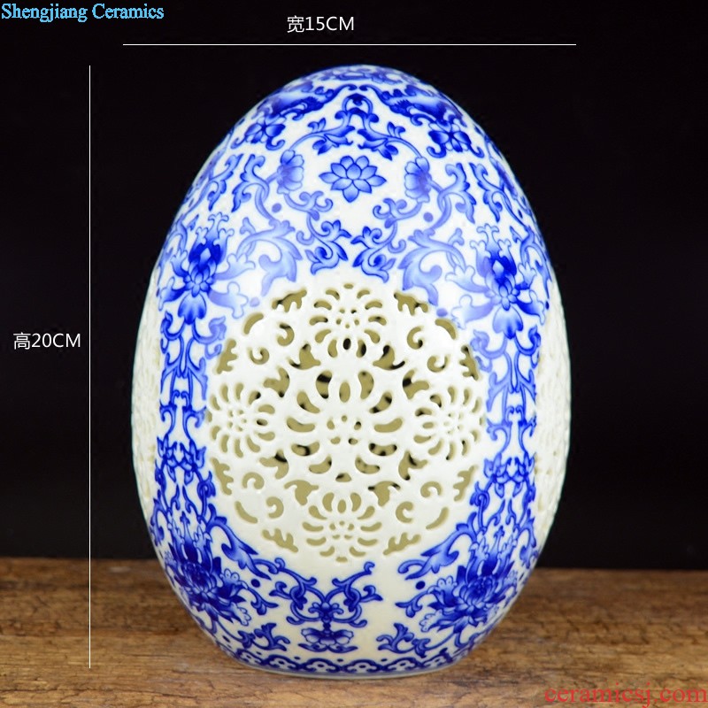 European ceramic vase furnishing articles sitting room of contemporary and contracted jingdezhen soft landing simulation flower dried flowers flower arrangement ornaments