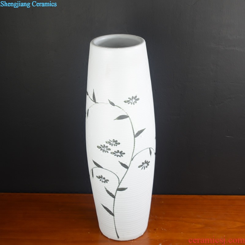 Jingdezhen ceramic vases, new Chinese style furnishing articles dried flowers flower arrangement contemporary and contracted sitting room decoration home decoration