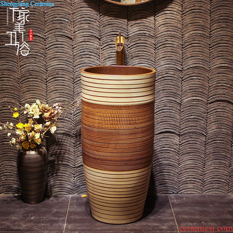 Lavabo ceramic column toilet bowl washing pool balcony sink lavatory toilet pillar landing